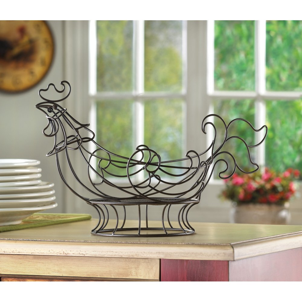 Country rooster basket