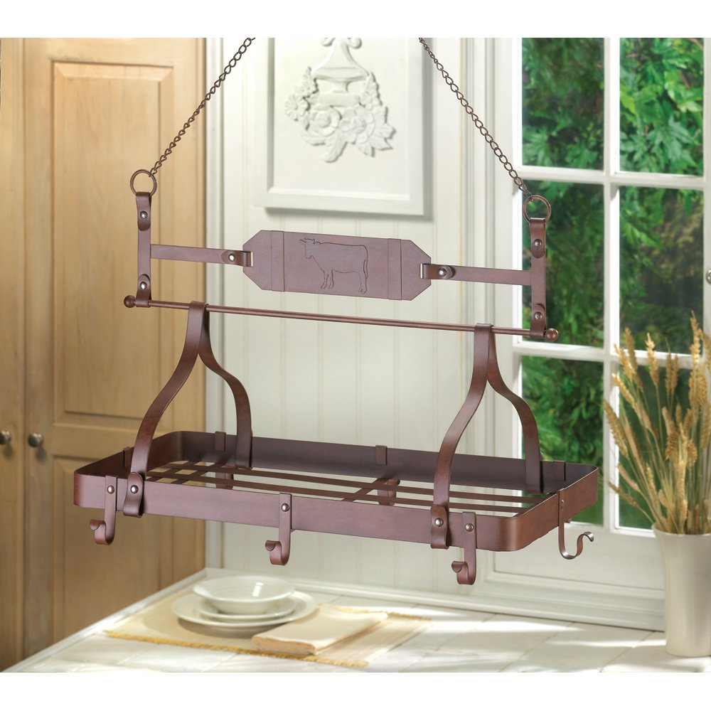 Country cow kitchen rack