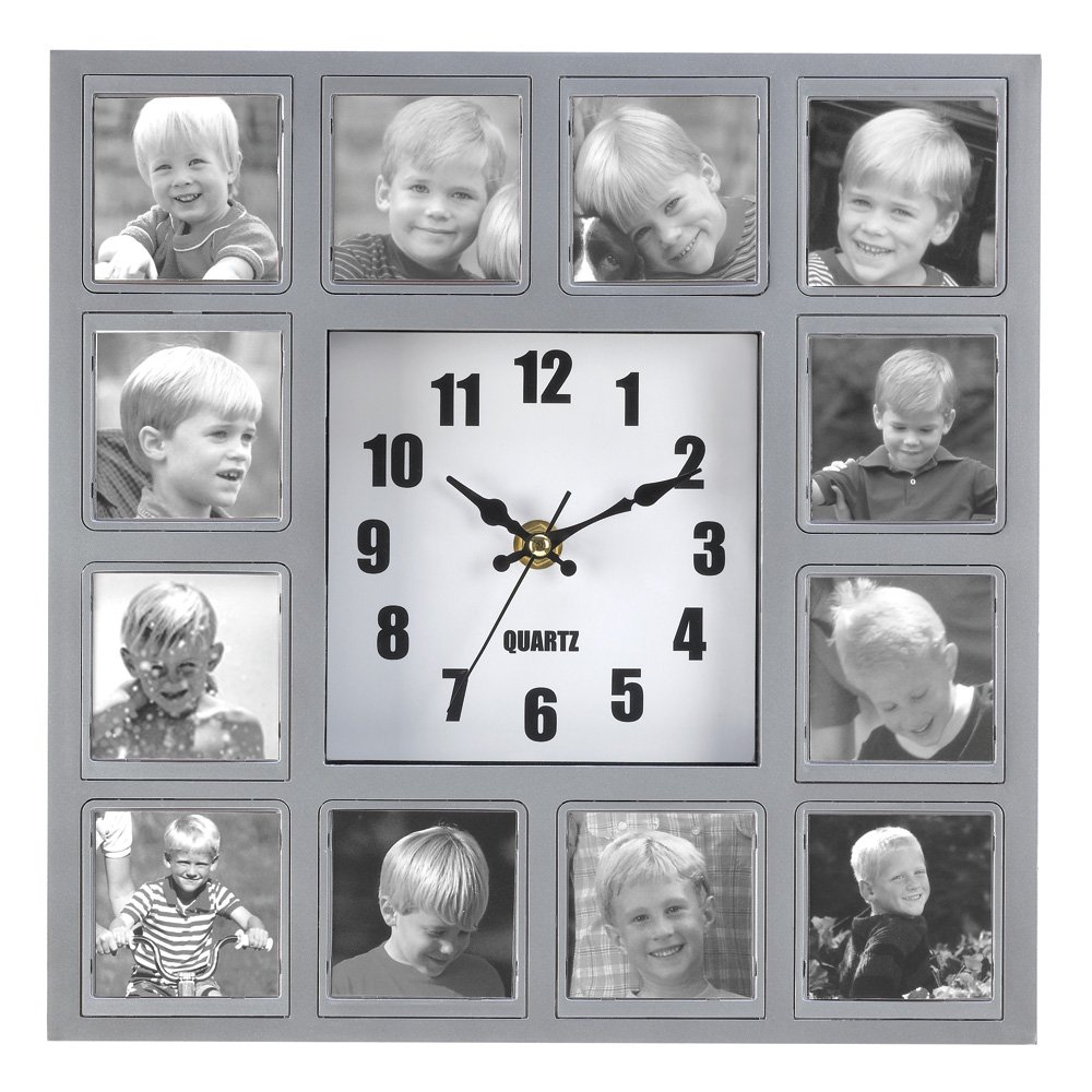 Photo collage wall clock