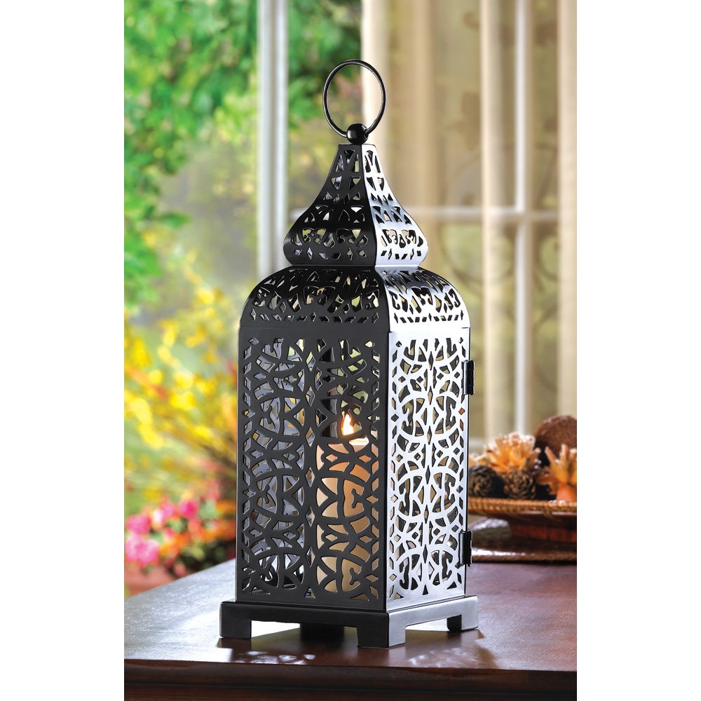 Moroccan tower candle lantern