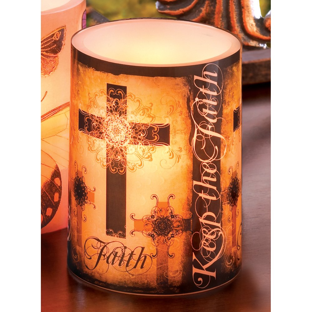 Keep the faith flameless candl