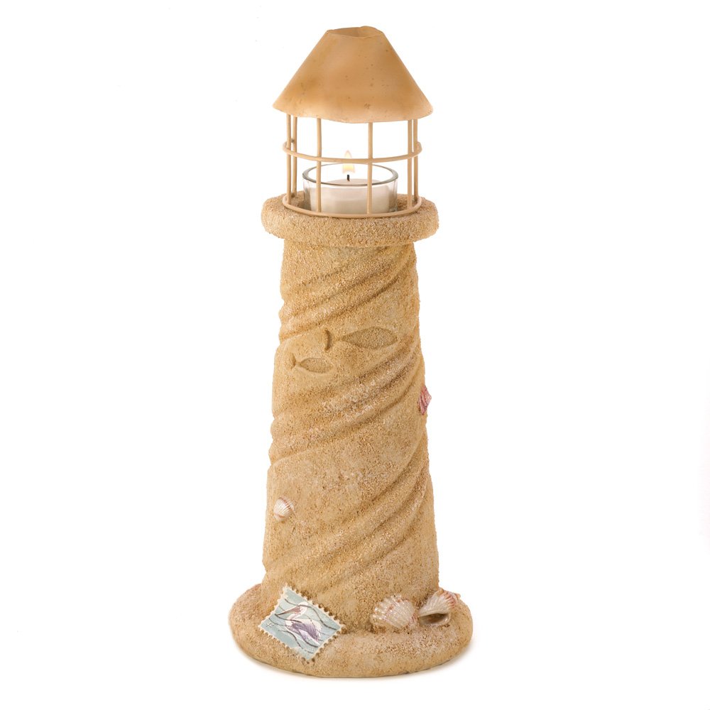 Sandcastle lighthouse c-lamp