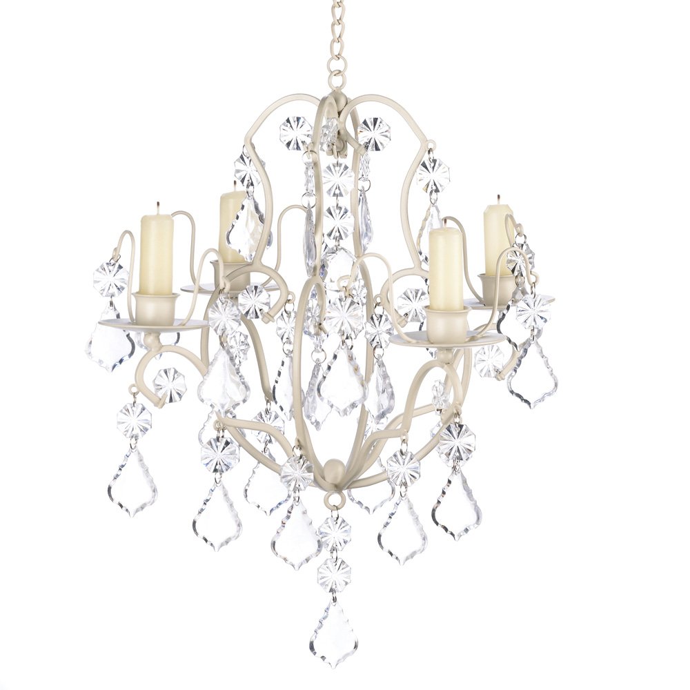 Ivory baroque chandelier