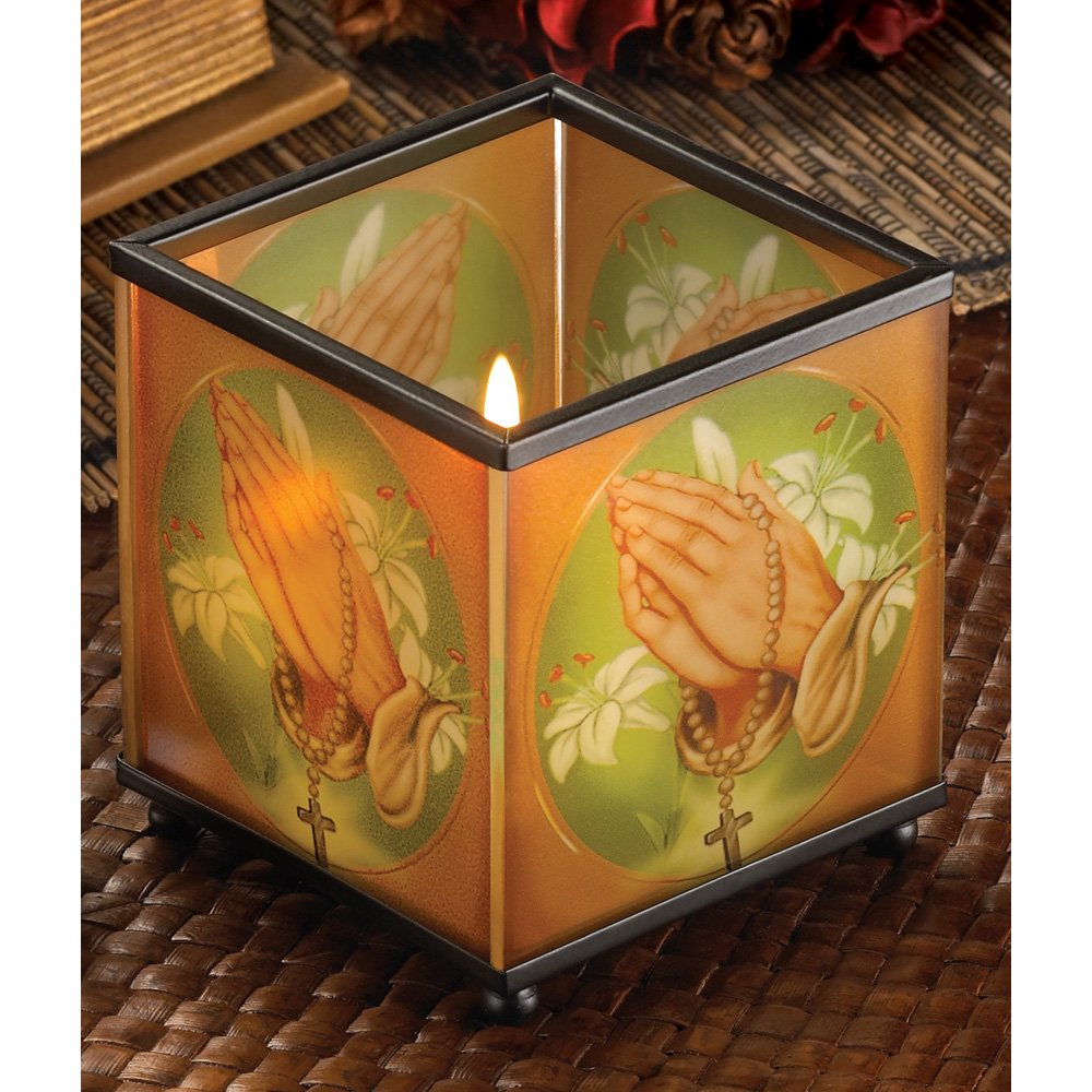 Prayer cube candleholder