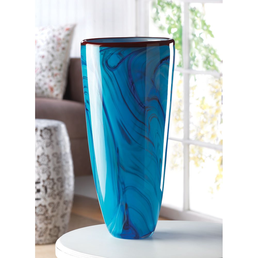 Oceania art glass vase