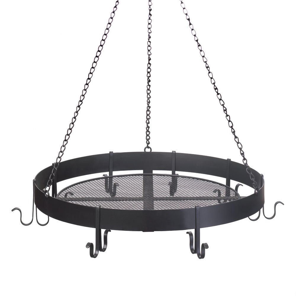 Circular hanging pot holder