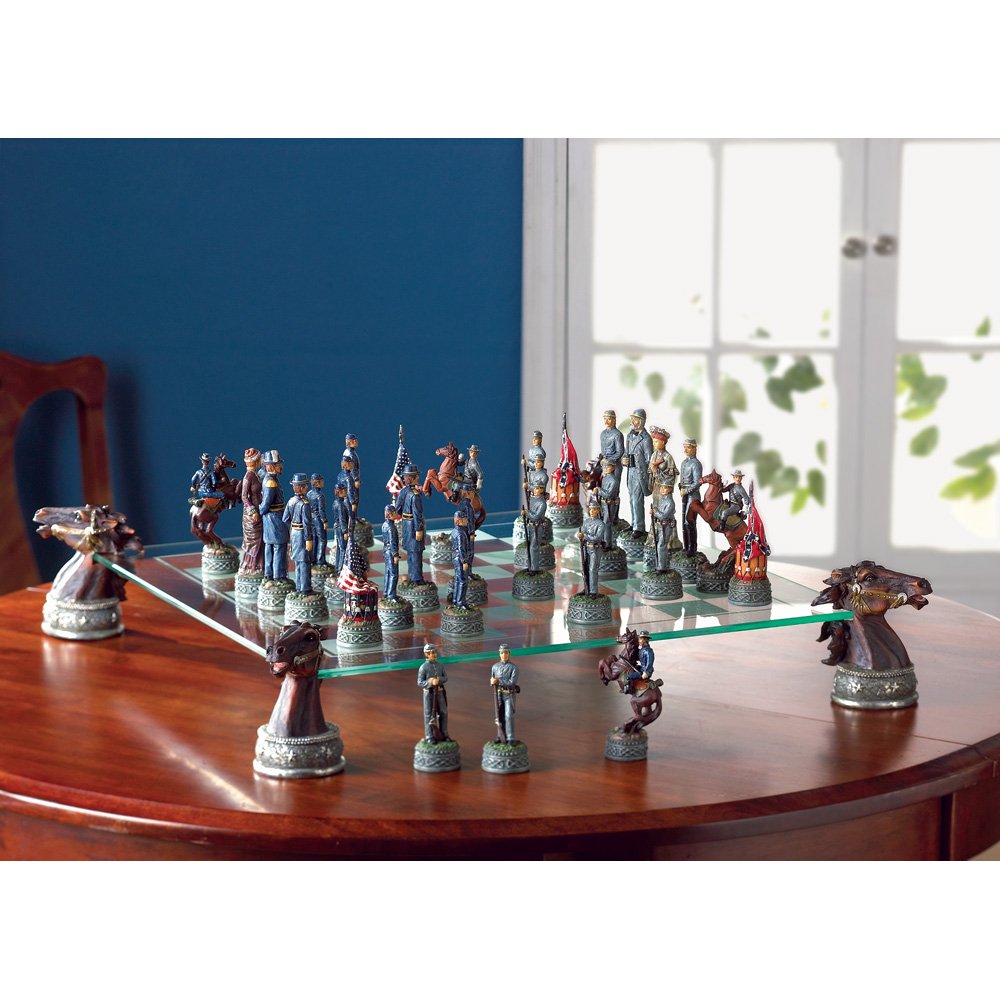 Deluxe civil war chess set