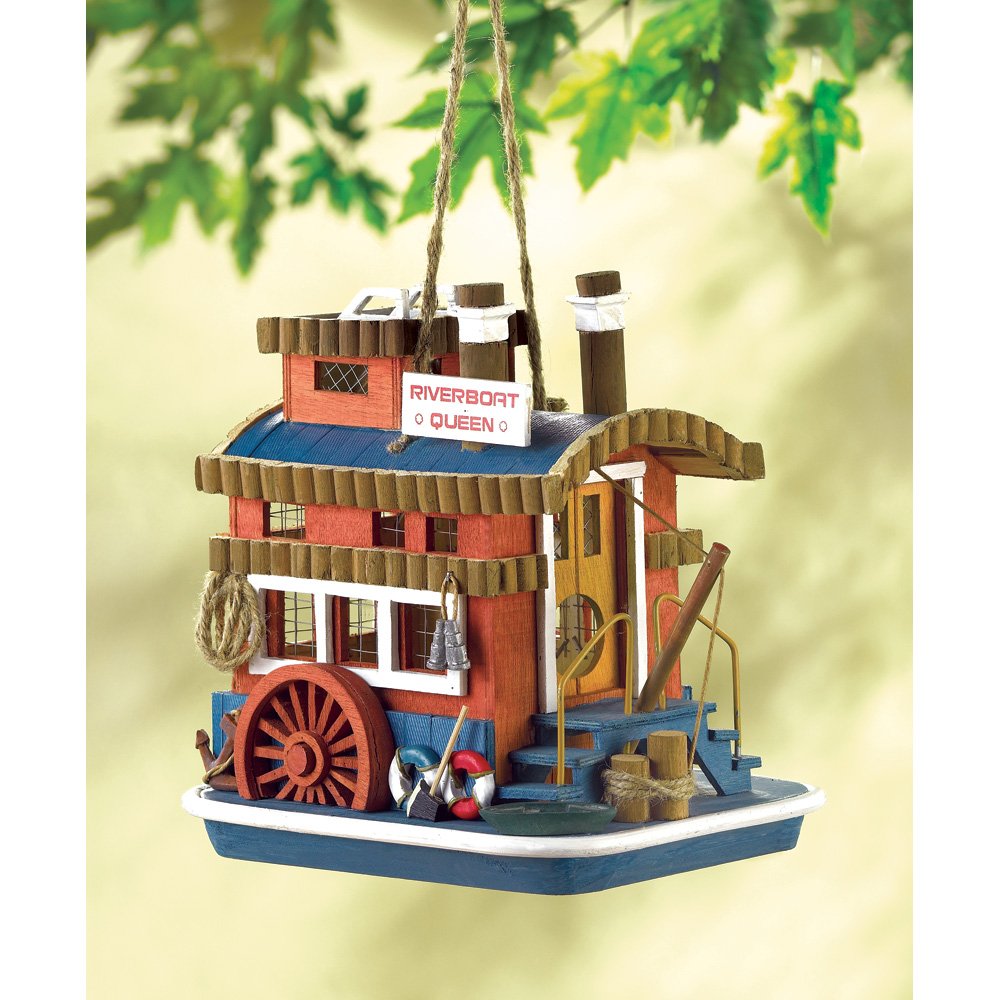 Riverboat queen birdhouse