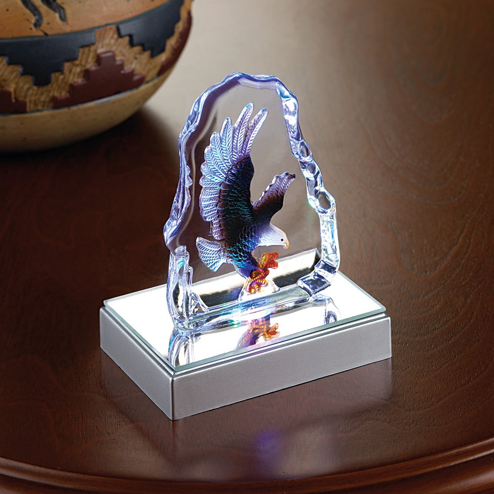 Eagle crystal sculpture