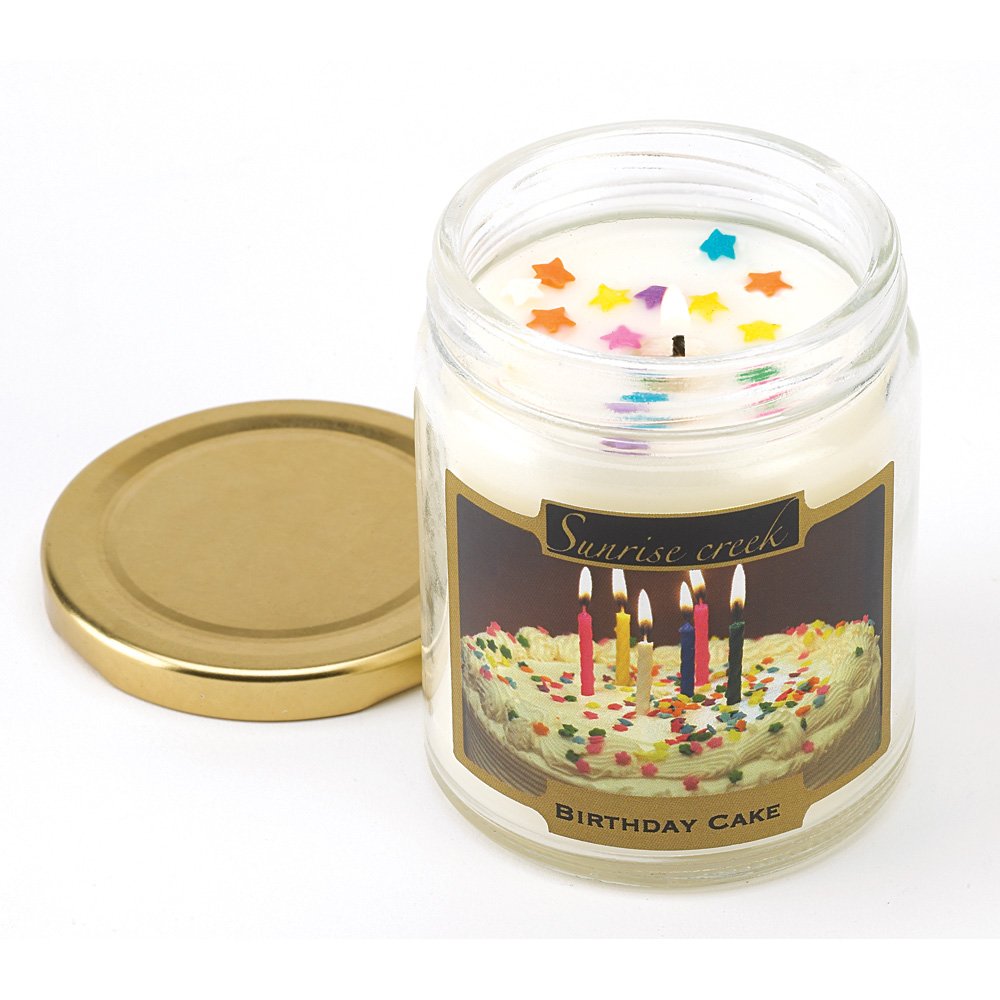 Birthday cake scent candle