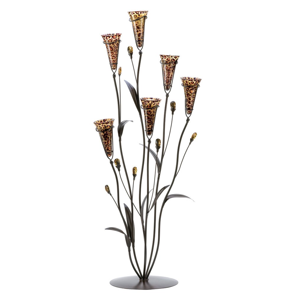 Leopard lily blossom candle tr