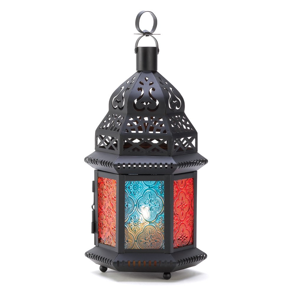Multi-color glass moroccan lan