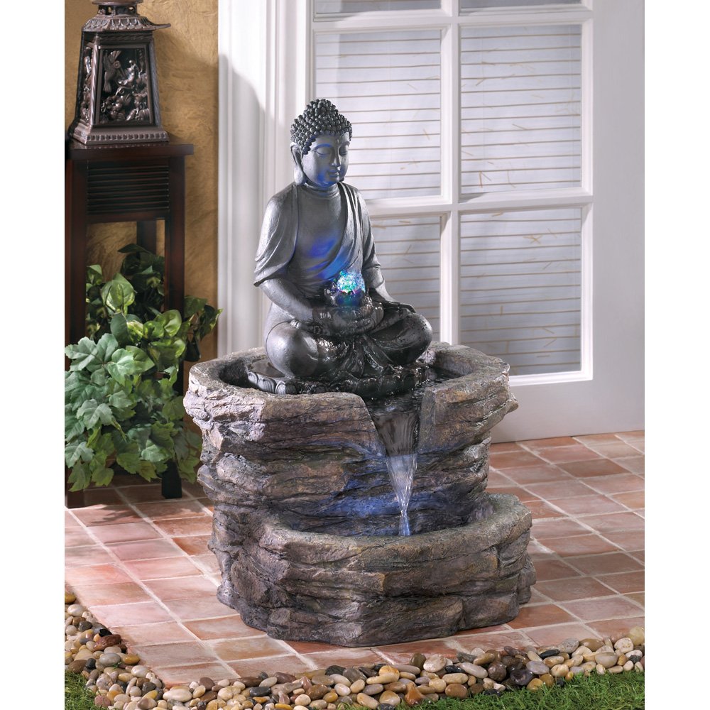 Zen buddha fountain