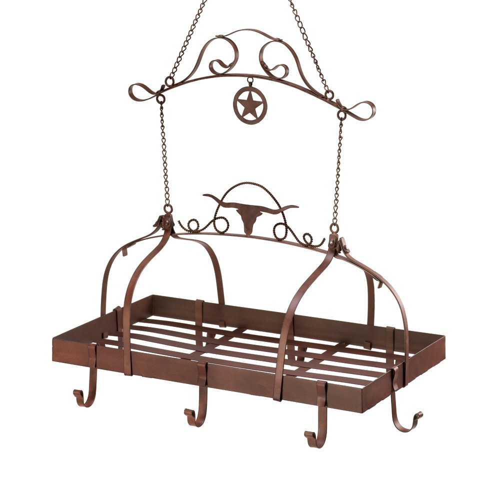 Wild western kitchen rack
