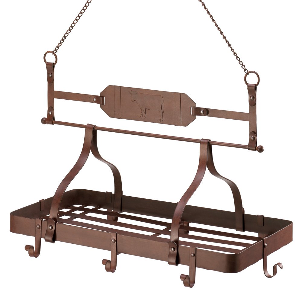 Country cow kitchen rack
