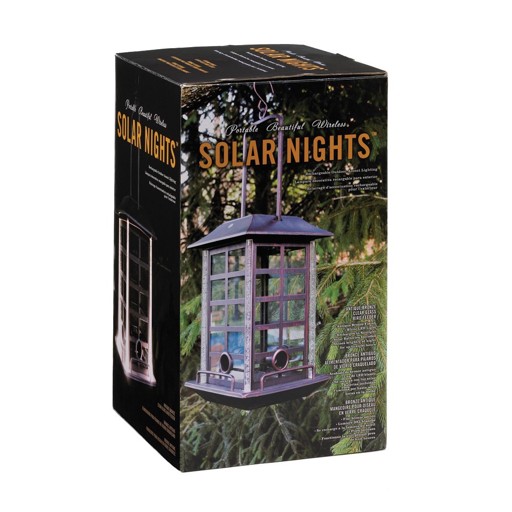 Solar birdfeeder lantern