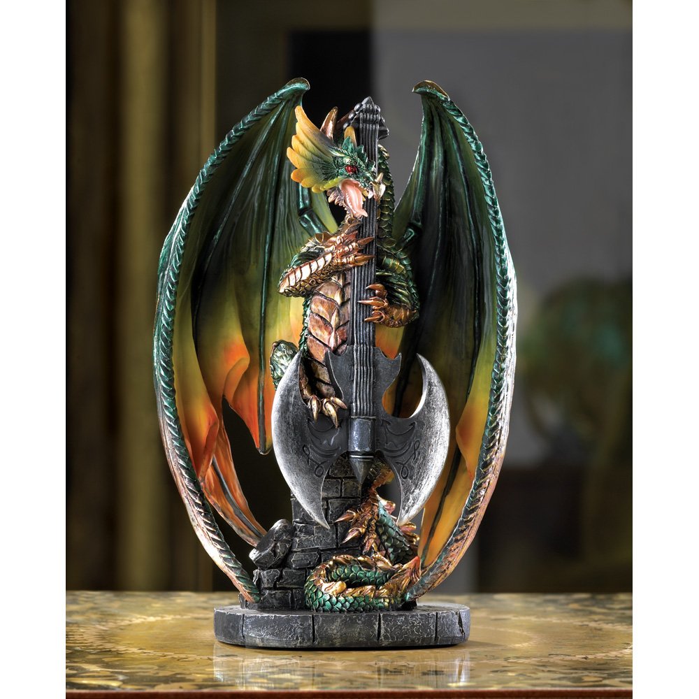 Jade-fire guitar dragon
