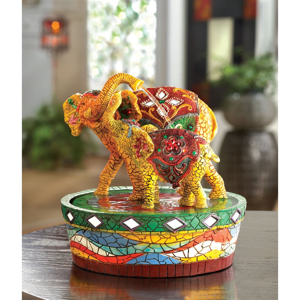 Joyful elephant fountain