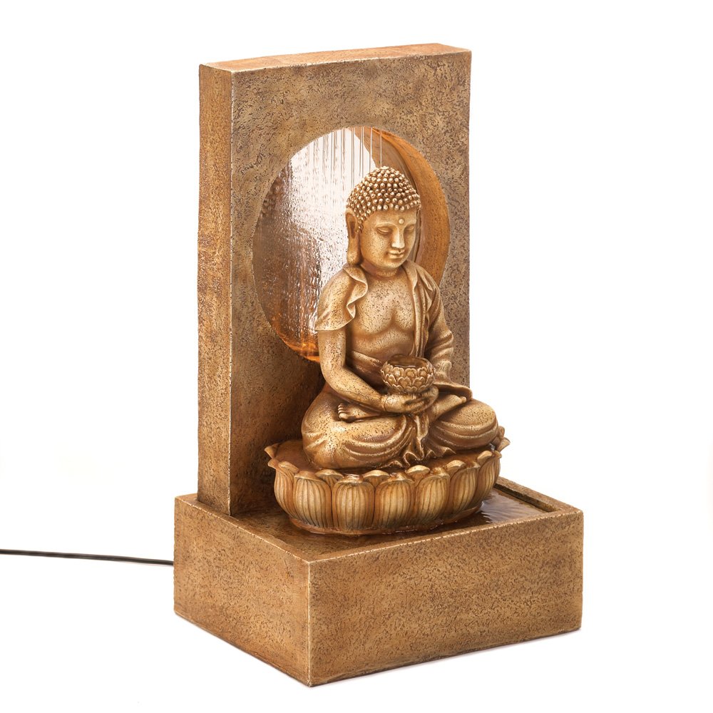Serene buddha fountain