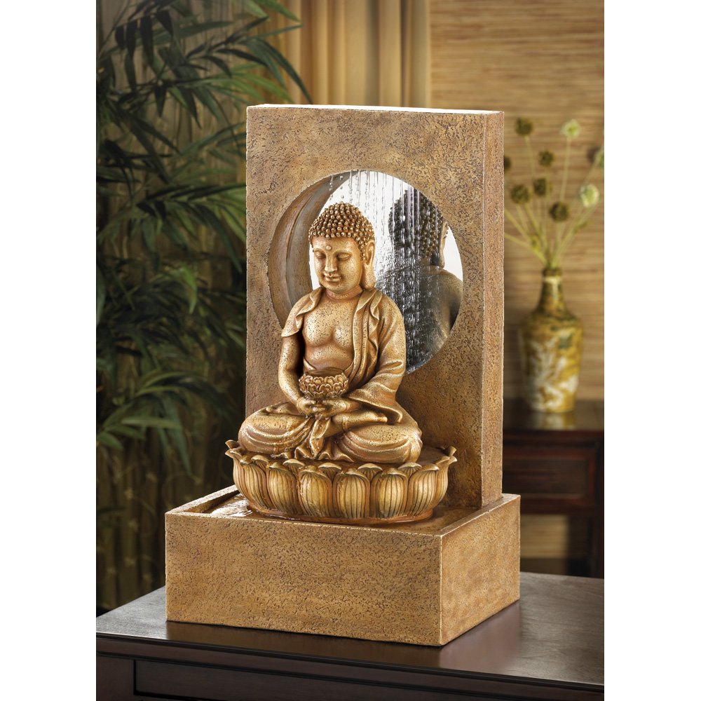 Serene buddha fountain
