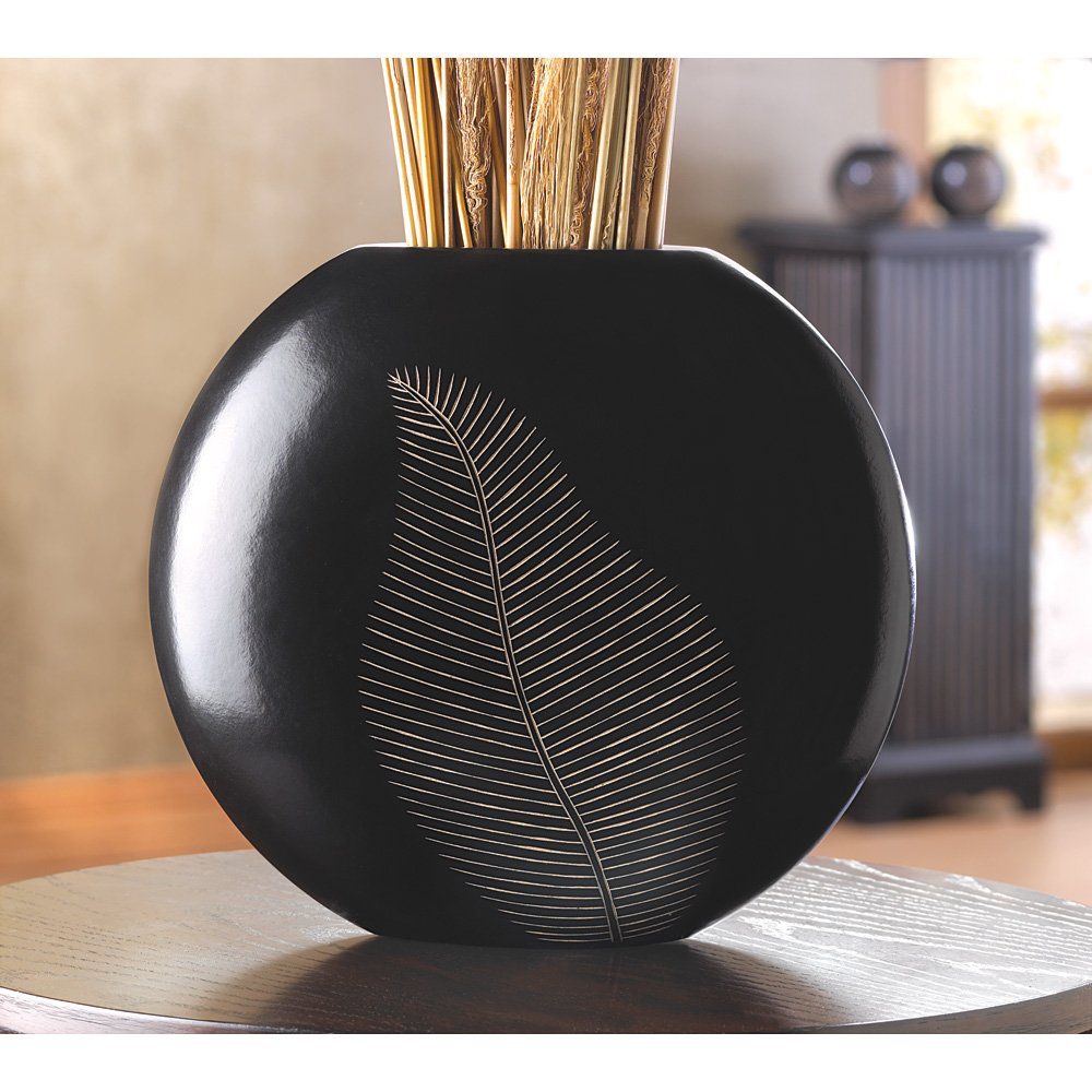 Artisan leaf vase