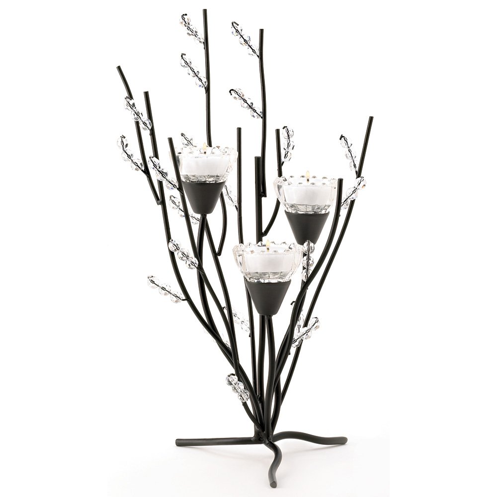 Crystal tree tealight holder