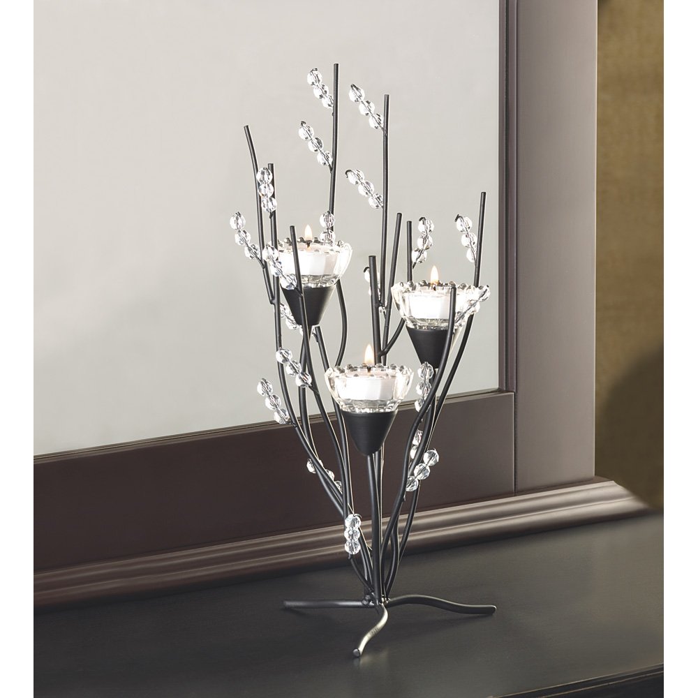 Crystal tree tealight holder