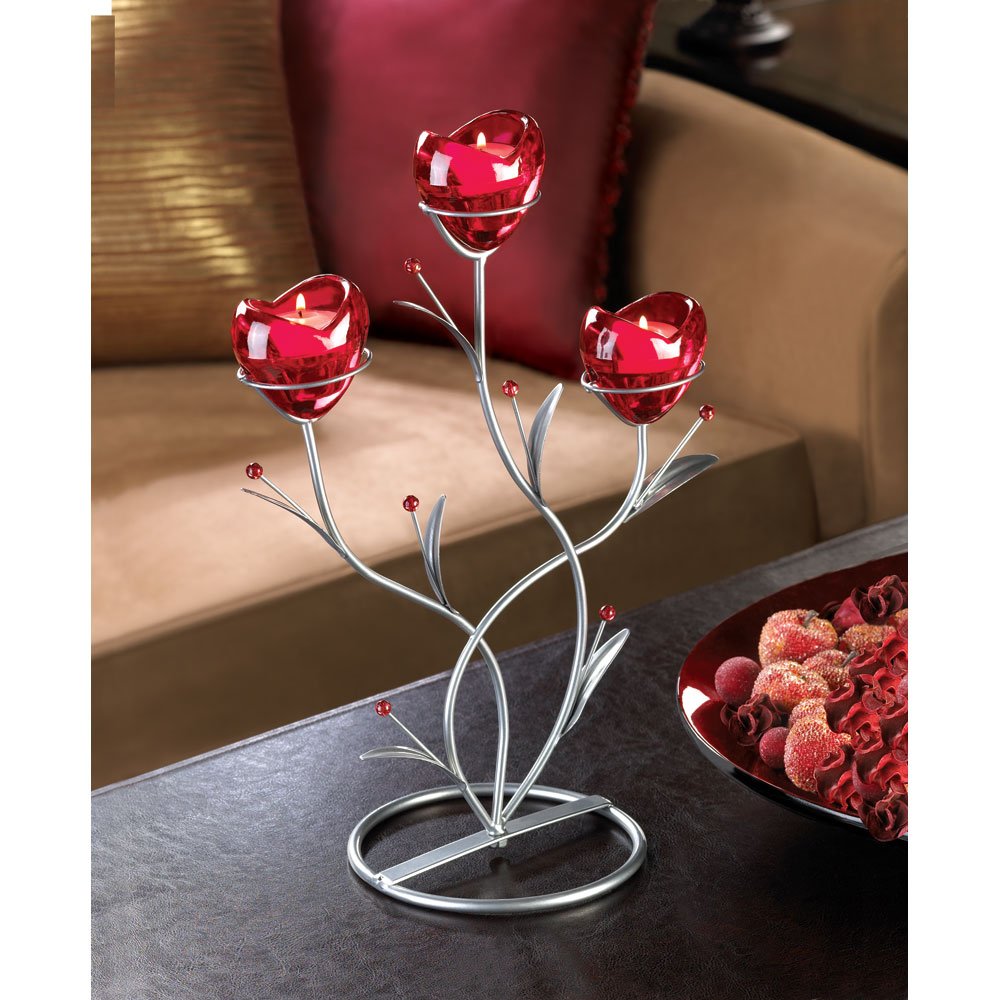 Heart bouquet candleholder