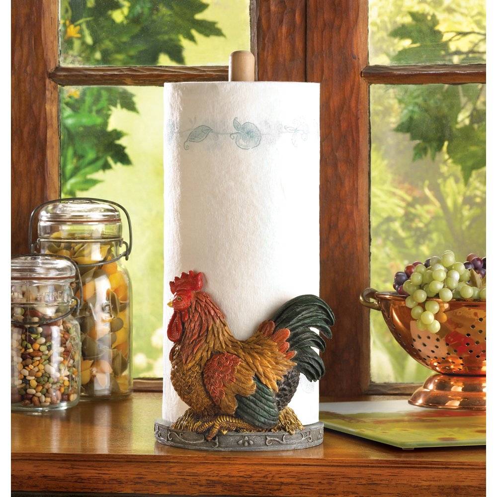 Country rooster paper towel ho