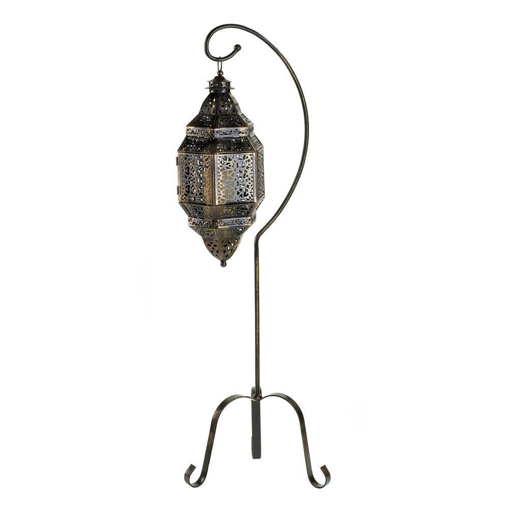 Moroccan candle lantern stand