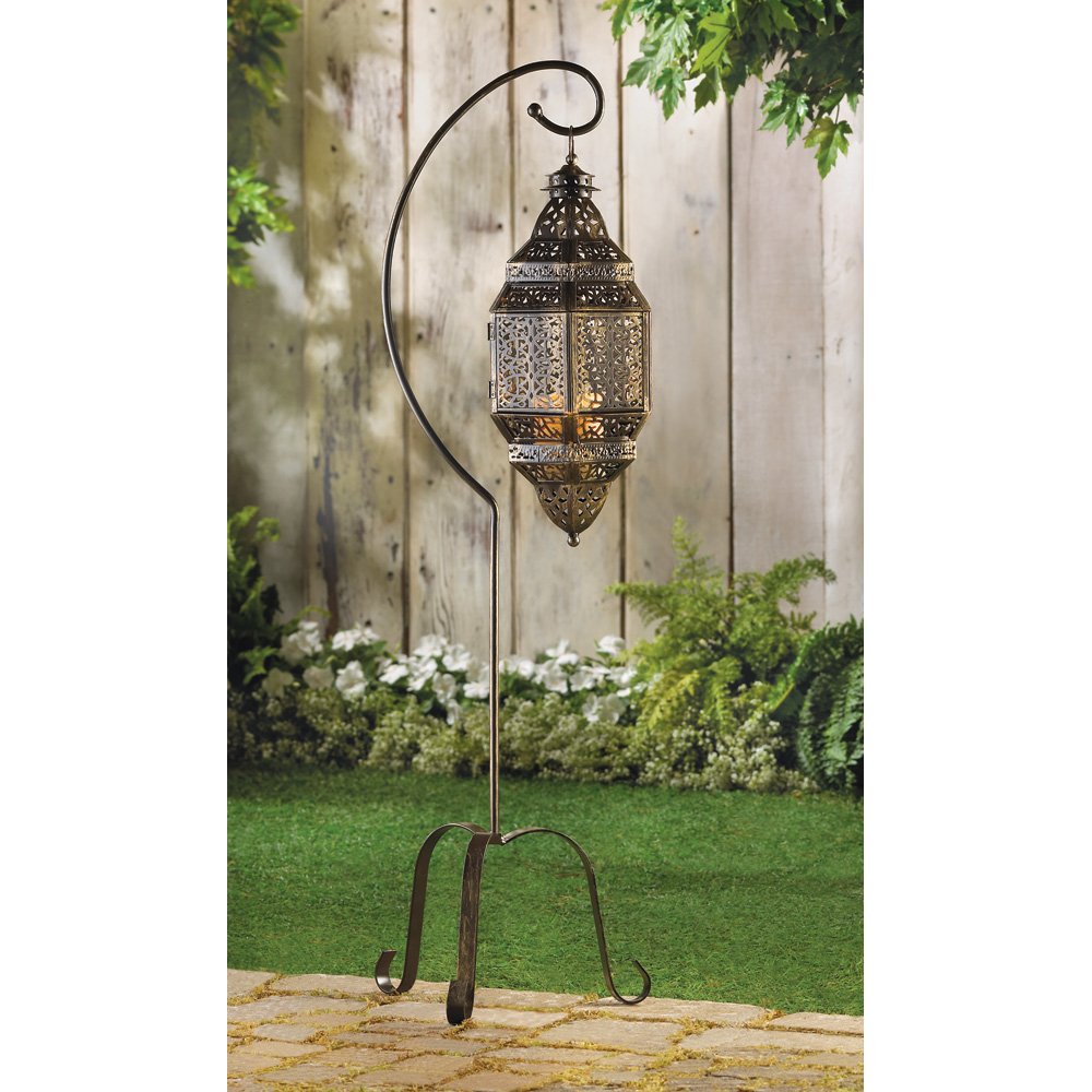 Moroccan candle lantern stand