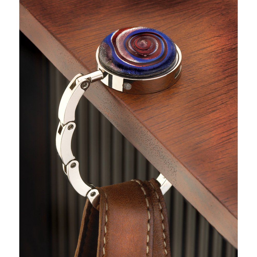 Art glass handbag hanger