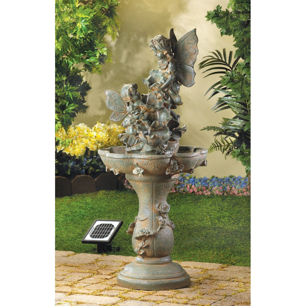Fairy solar water fountain
