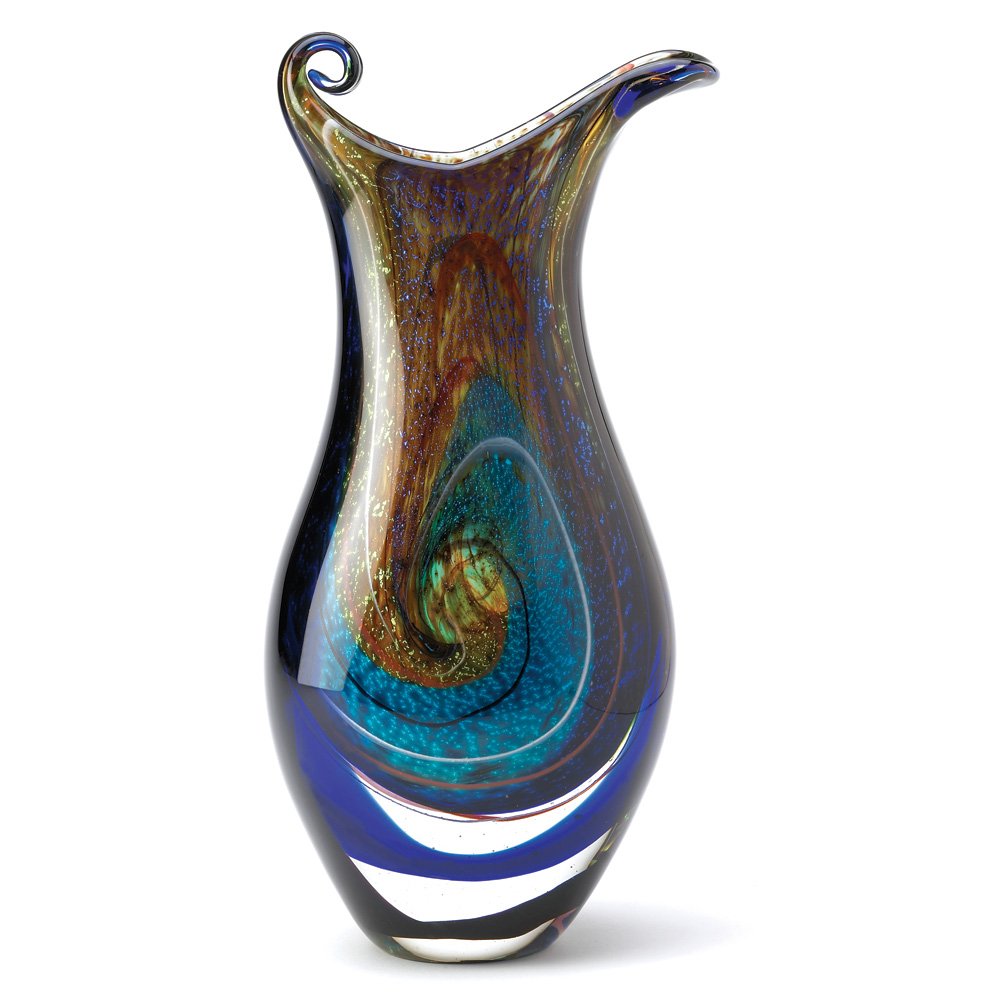 Galaxy art glass vase