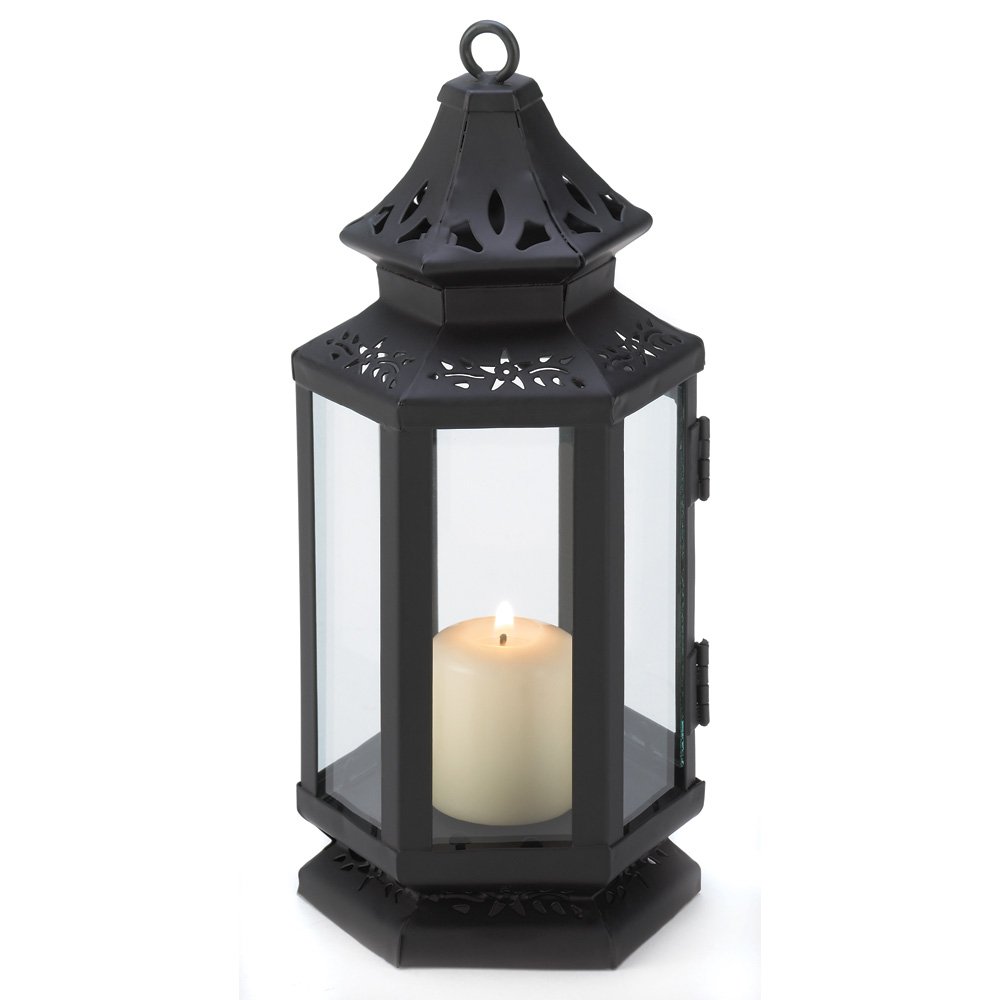 Black stagecoach lantern