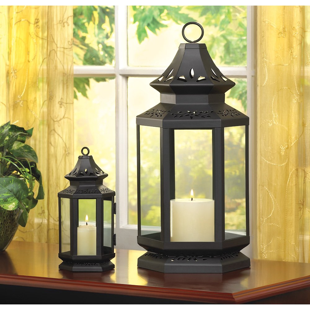 Black stagecoach lantern