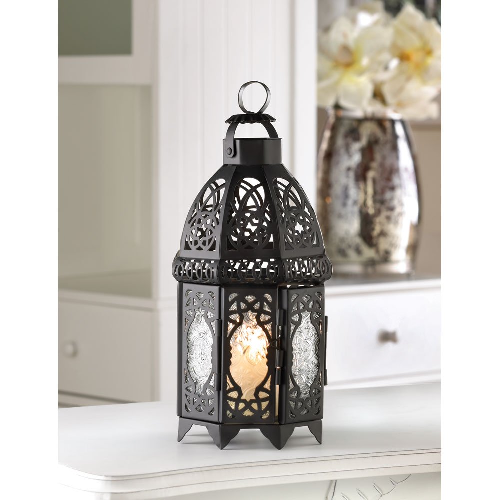 Black lattice lantern