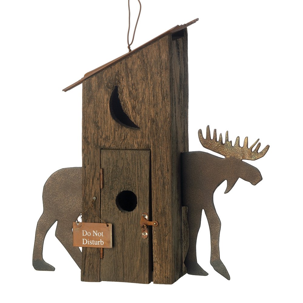 Moose hut birdhouse