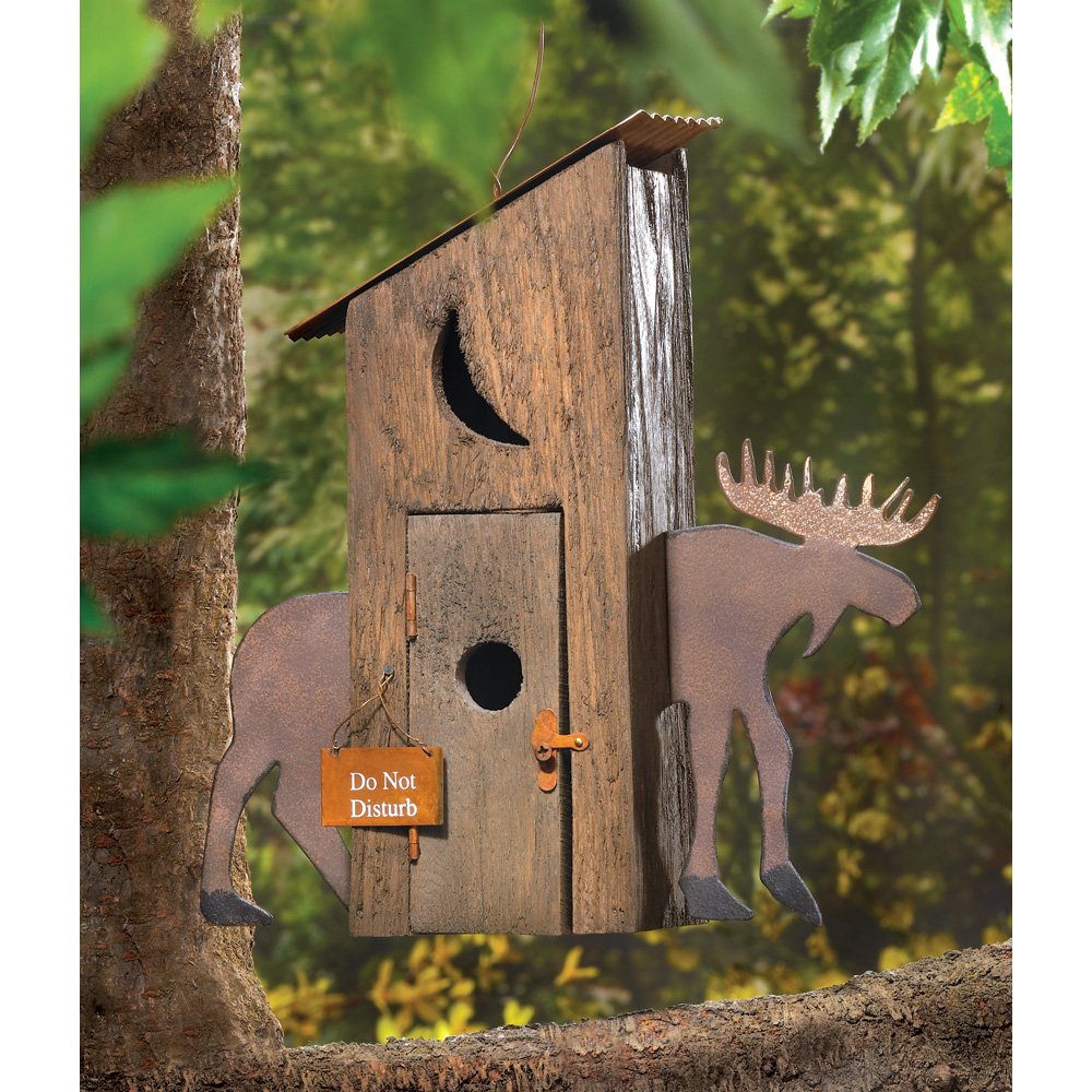 Moose hut birdhouse