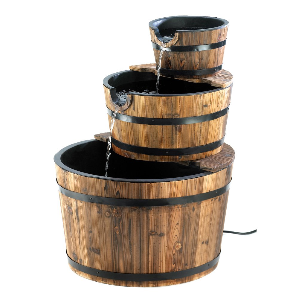Apple barrel fountain
