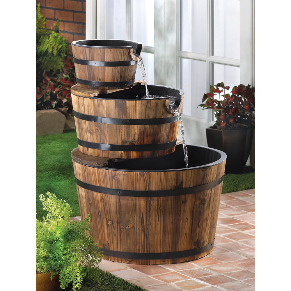 Apple barrel fountain
