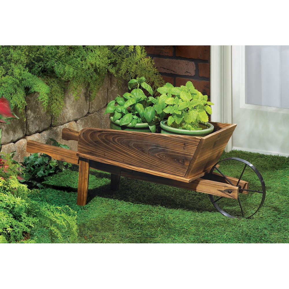 Country flower cart planter
