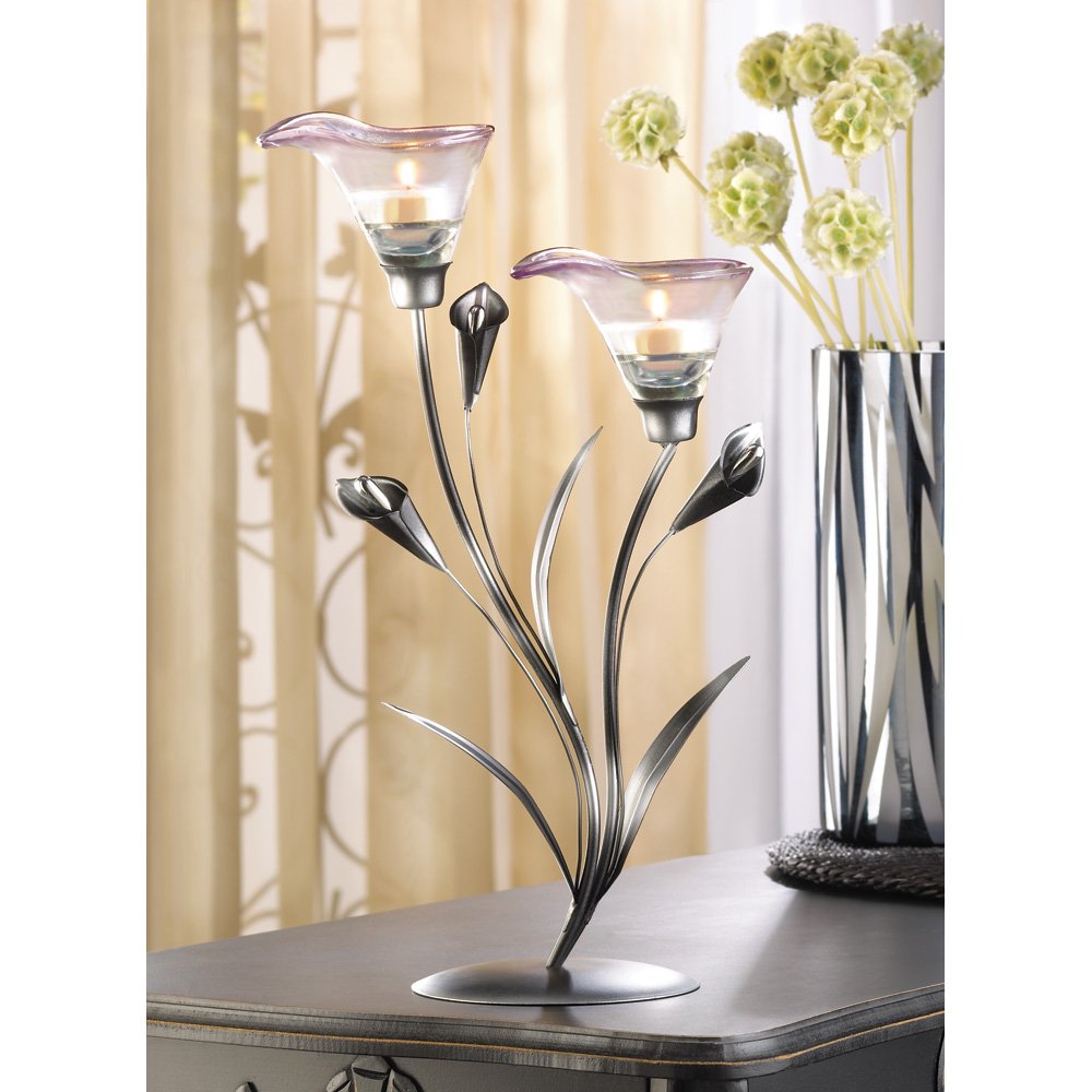 Calla lily candleholder