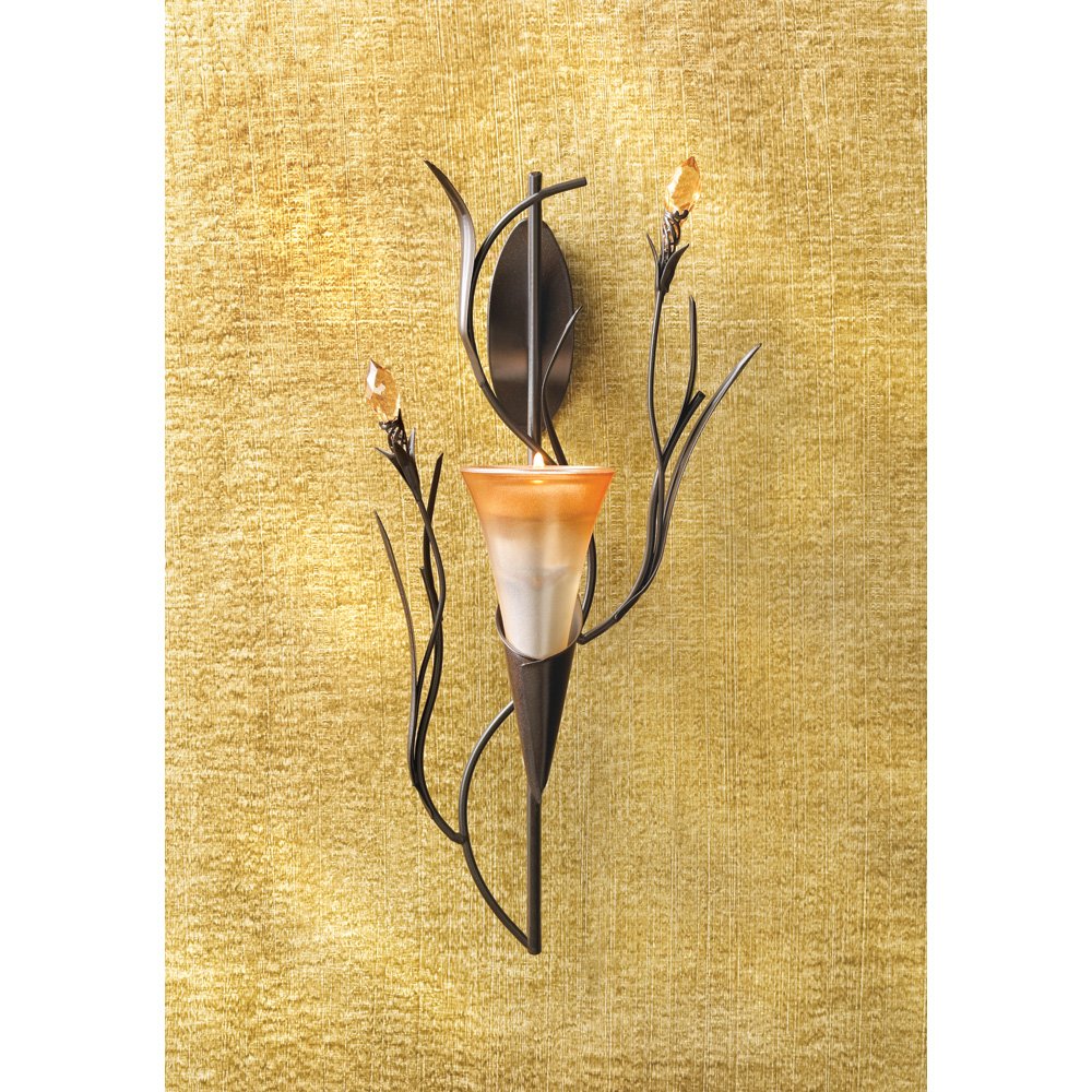 Dawn lily wall sconce