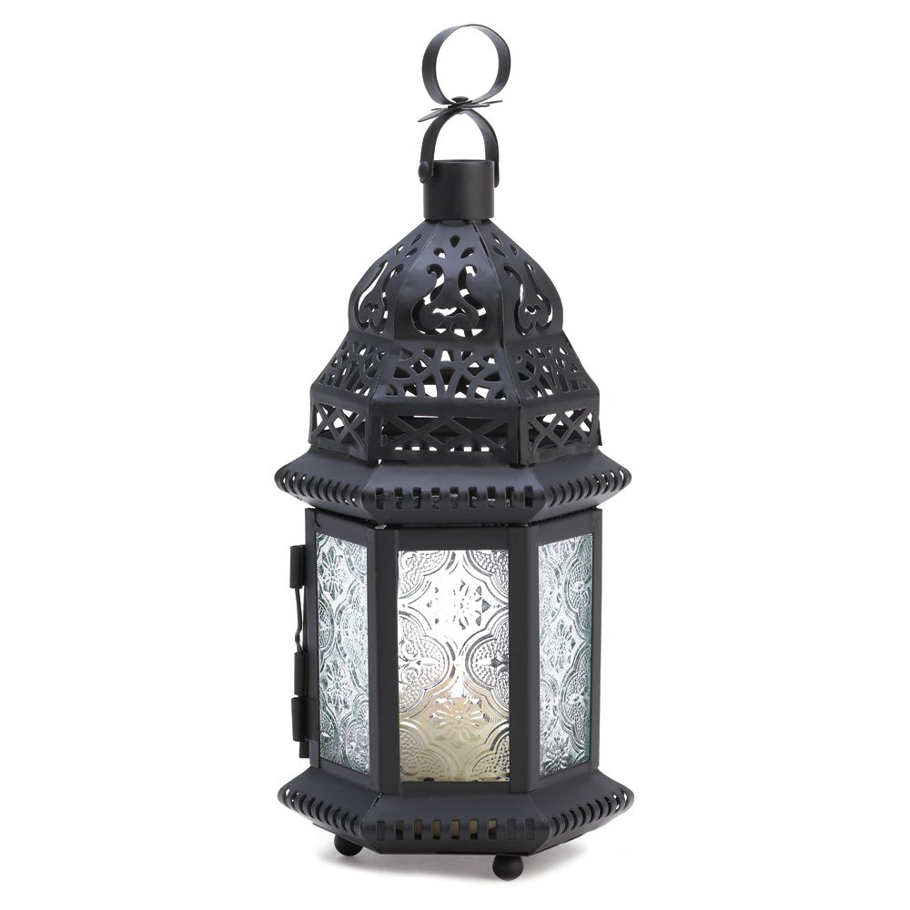 Clear glass moroccan lantern