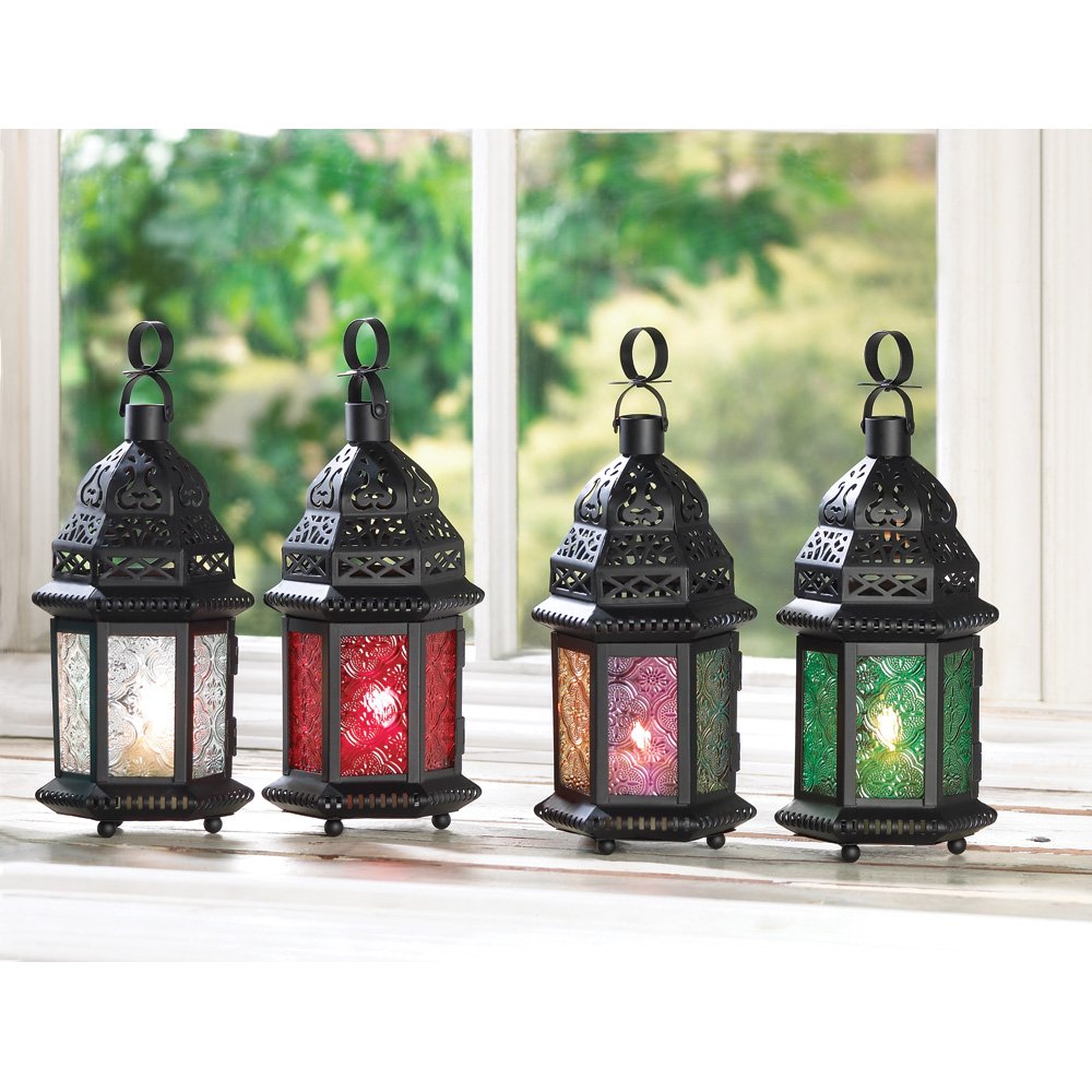 Clear glass moroccan lantern