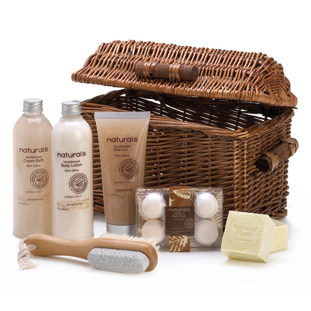 Sandalwood naturals spa basket