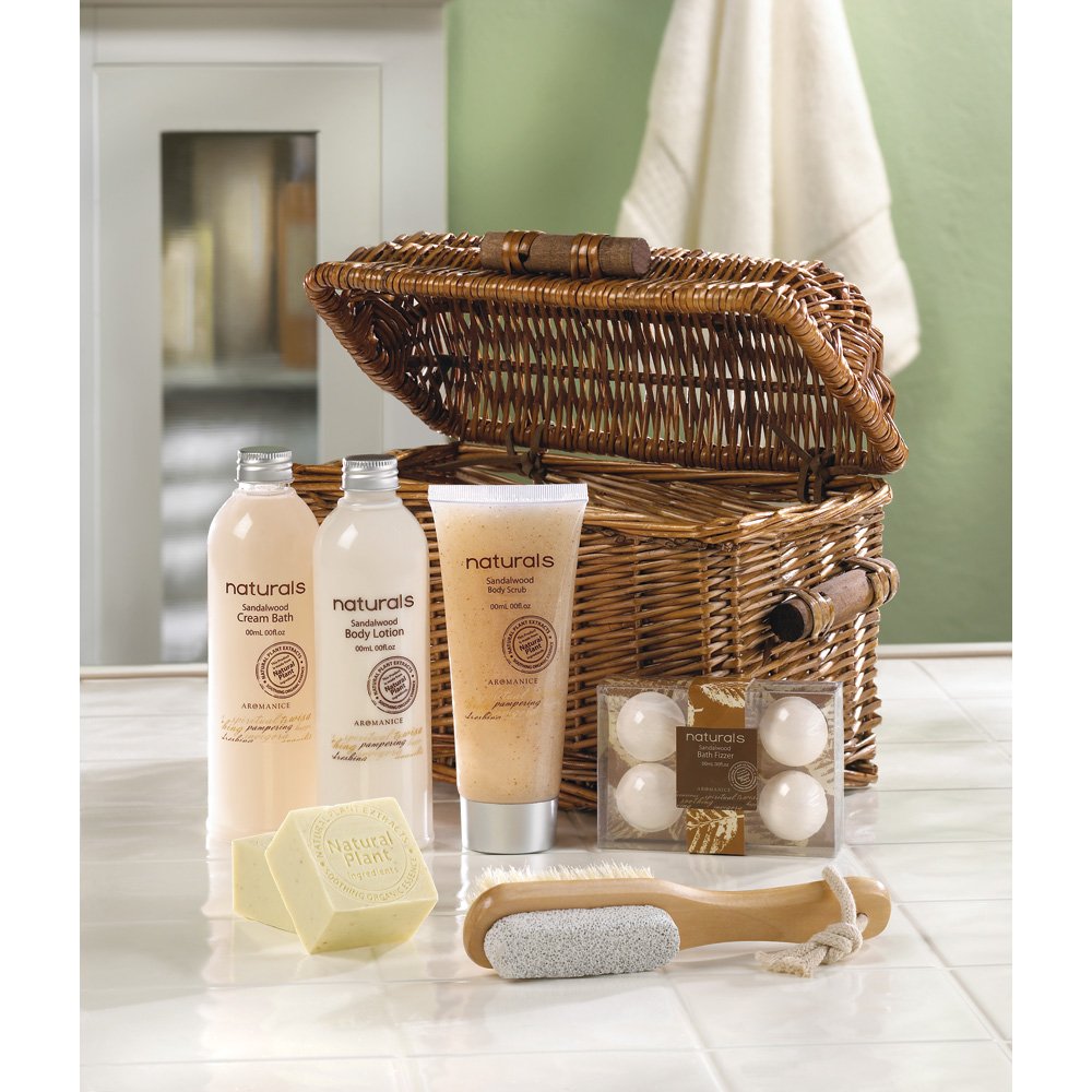 Sandalwood naturals spa basket