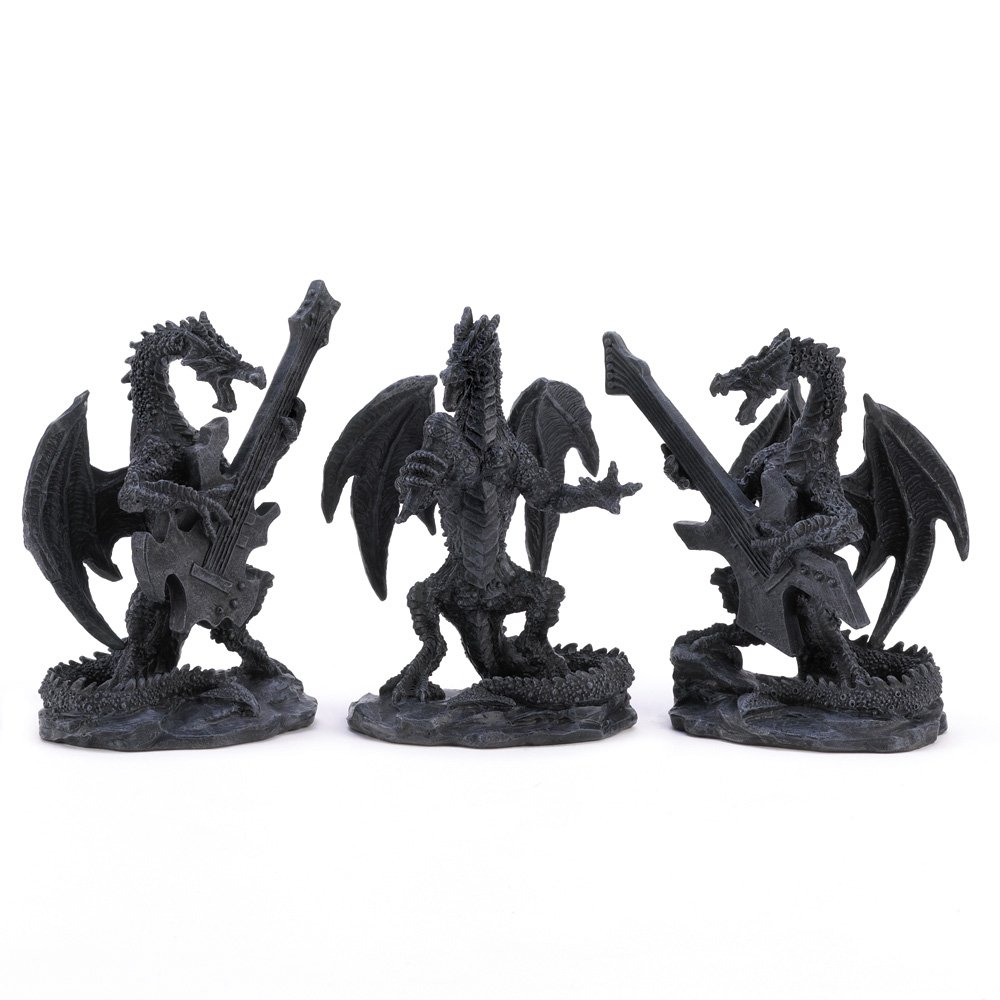 Black dragon rock band trio