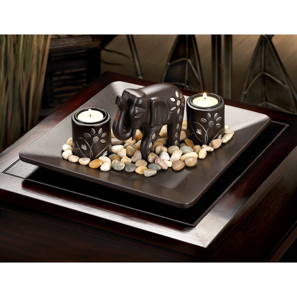 Elephant candleholder set